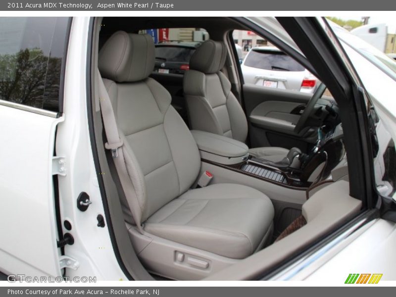 Aspen White Pearl / Taupe 2011 Acura MDX Technology