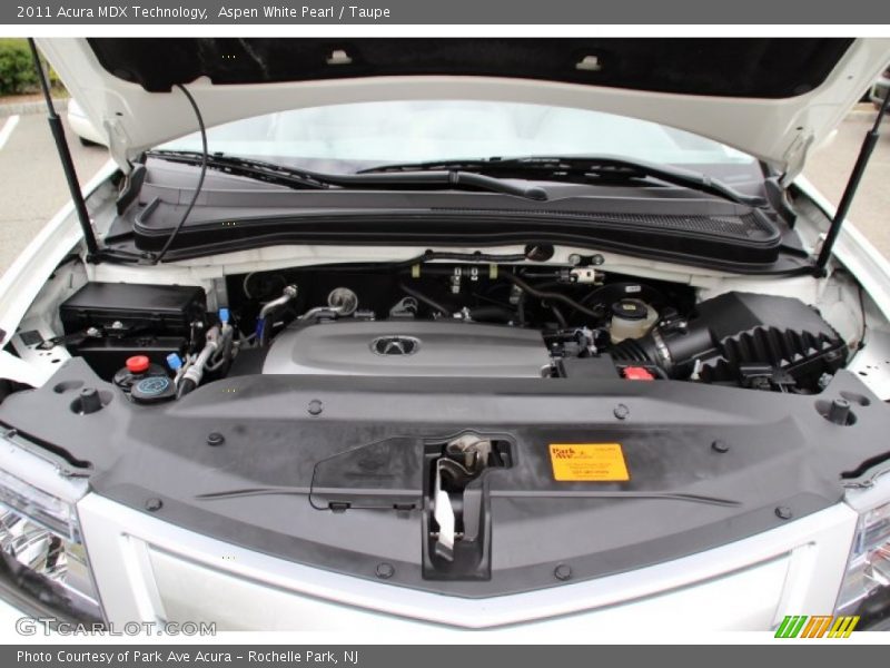 Aspen White Pearl / Taupe 2011 Acura MDX Technology
