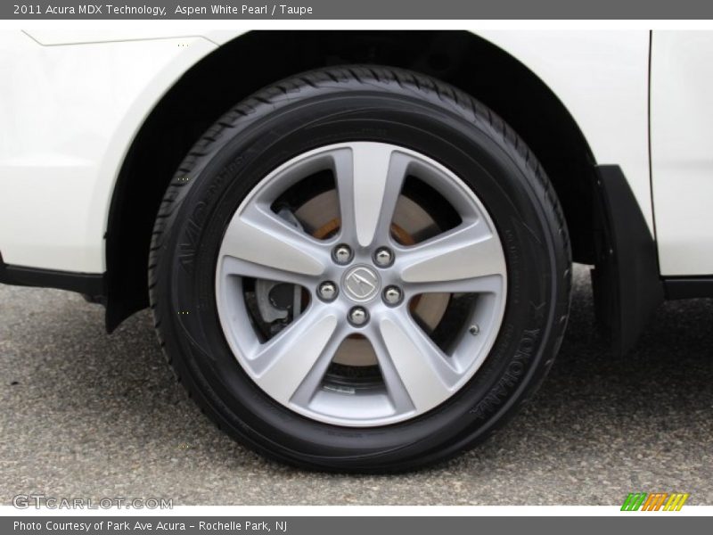 Aspen White Pearl / Taupe 2011 Acura MDX Technology