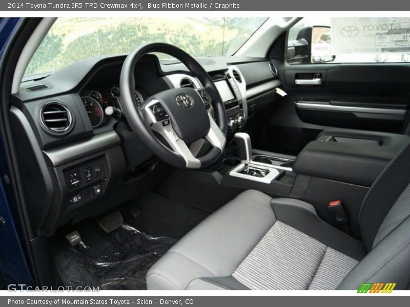 Blue Ribbon Metallic / Graphite 2014 Toyota Tundra SR5 TRD Crewmax 4x4