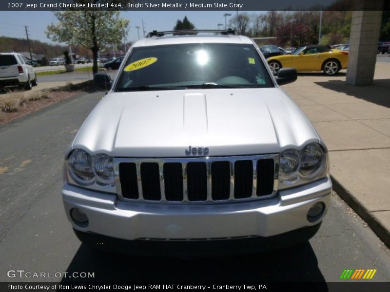 Bright Silver Metallic / Medium Slate Gray 2007 Jeep Grand Cherokee Limited 4x4