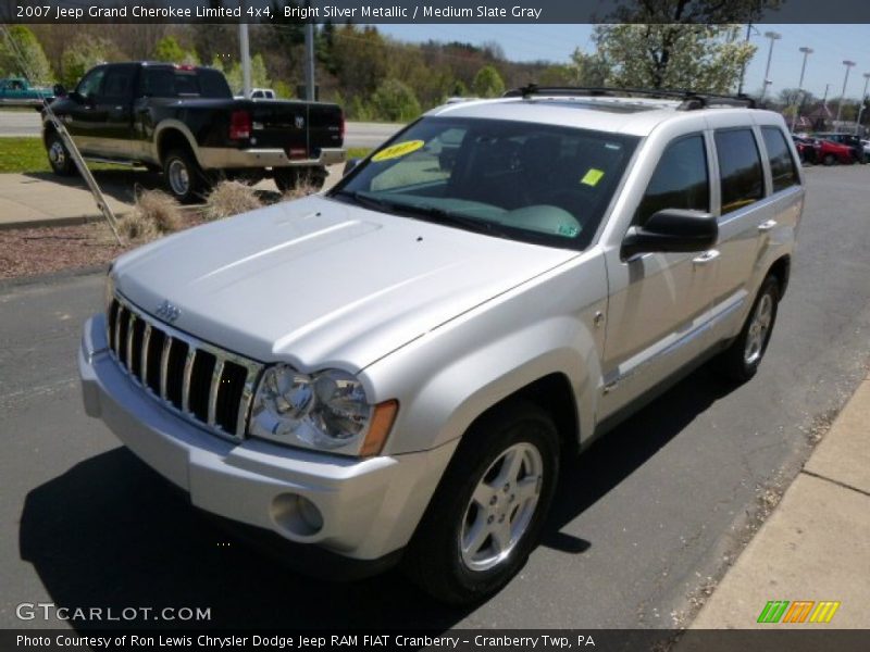 Bright Silver Metallic / Medium Slate Gray 2007 Jeep Grand Cherokee Limited 4x4