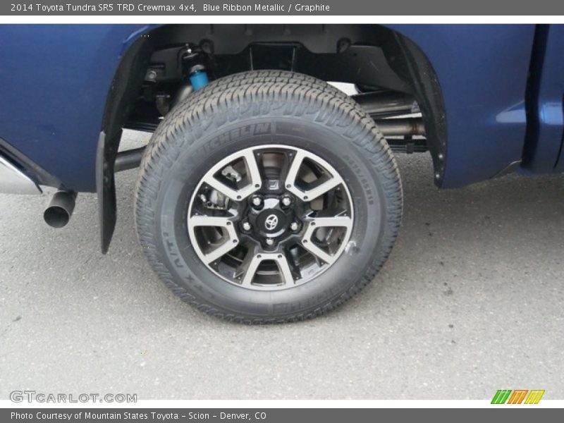 Blue Ribbon Metallic / Graphite 2014 Toyota Tundra SR5 TRD Crewmax 4x4