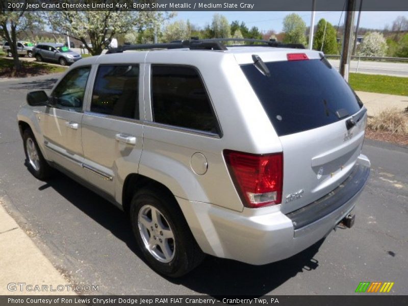 Bright Silver Metallic / Medium Slate Gray 2007 Jeep Grand Cherokee Limited 4x4