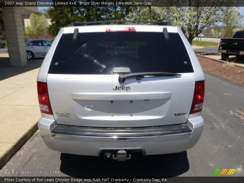 Bright Silver Metallic / Medium Slate Gray 2007 Jeep Grand Cherokee Limited 4x4