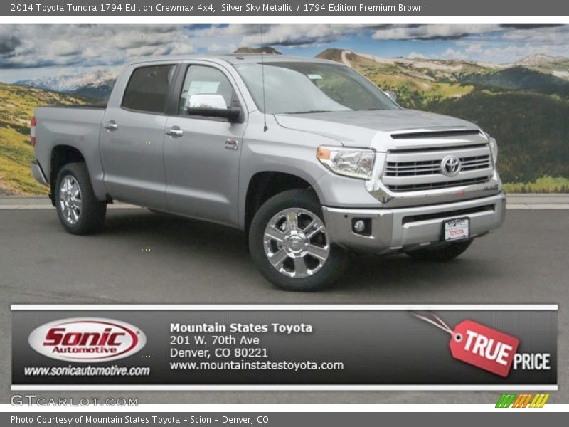 Silver Sky Metallic / 1794 Edition Premium Brown 2014 Toyota Tundra 1794 Edition Crewmax 4x4