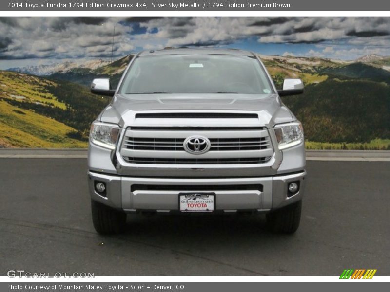 Silver Sky Metallic / 1794 Edition Premium Brown 2014 Toyota Tundra 1794 Edition Crewmax 4x4