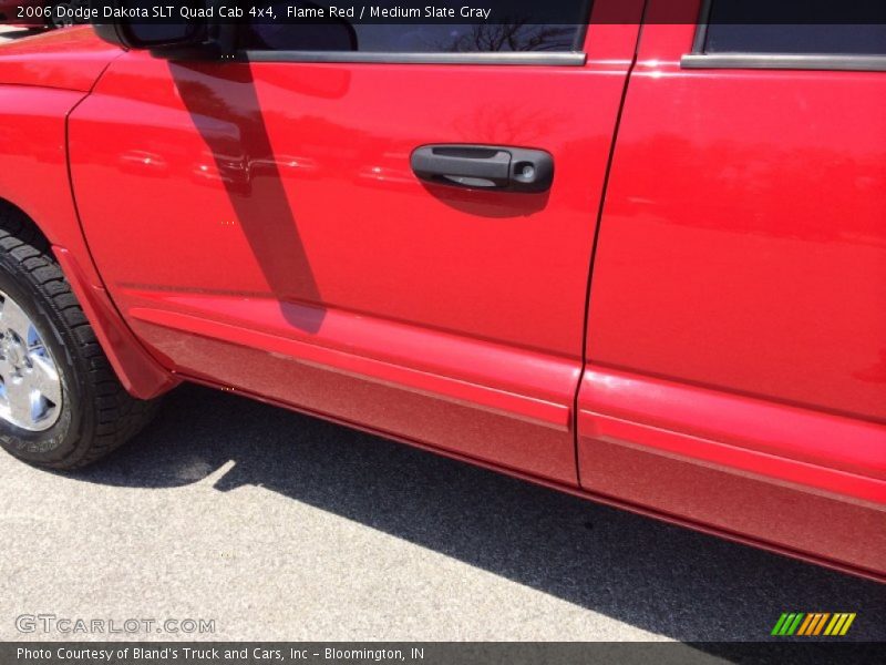 Flame Red / Medium Slate Gray 2006 Dodge Dakota SLT Quad Cab 4x4