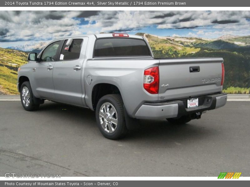 Silver Sky Metallic / 1794 Edition Premium Brown 2014 Toyota Tundra 1794 Edition Crewmax 4x4