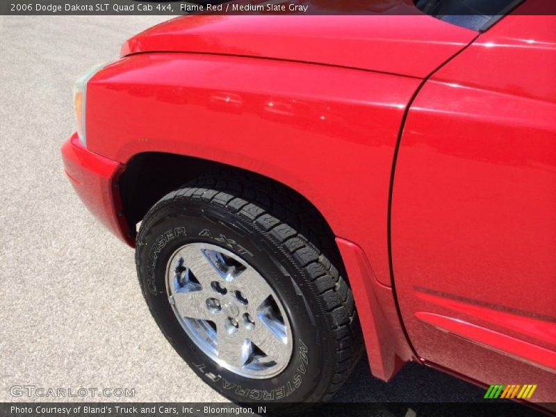 Flame Red / Medium Slate Gray 2006 Dodge Dakota SLT Quad Cab 4x4