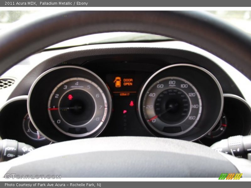 Palladium Metallic / Ebony 2011 Acura MDX