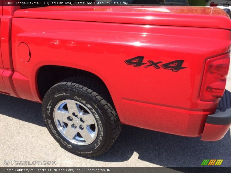 Flame Red / Medium Slate Gray 2006 Dodge Dakota SLT Quad Cab 4x4