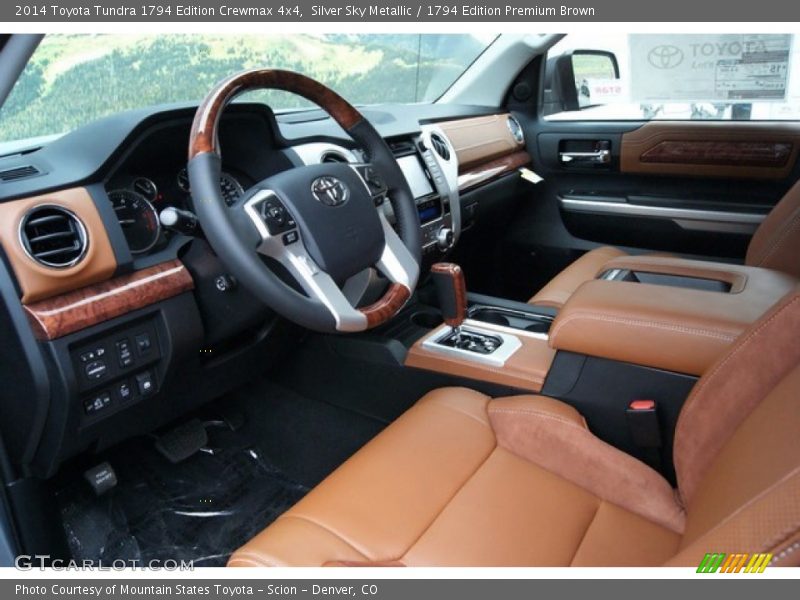 Silver Sky Metallic / 1794 Edition Premium Brown 2014 Toyota Tundra 1794 Edition Crewmax 4x4
