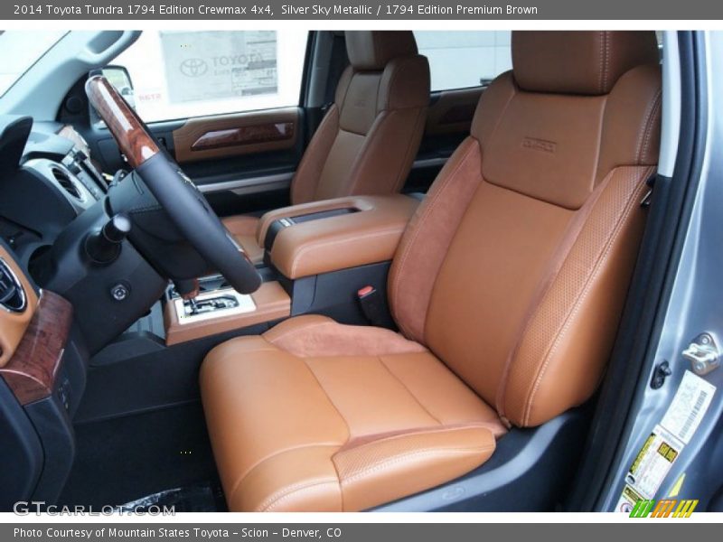 Silver Sky Metallic / 1794 Edition Premium Brown 2014 Toyota Tundra 1794 Edition Crewmax 4x4