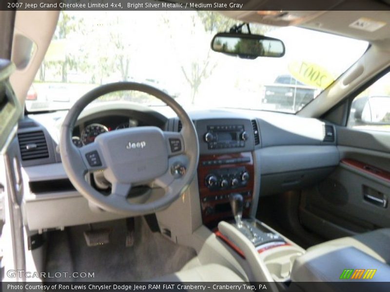 Bright Silver Metallic / Medium Slate Gray 2007 Jeep Grand Cherokee Limited 4x4