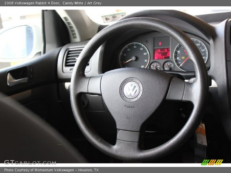 Candy White / Art Grey 2008 Volkswagen Rabbit 4 Door