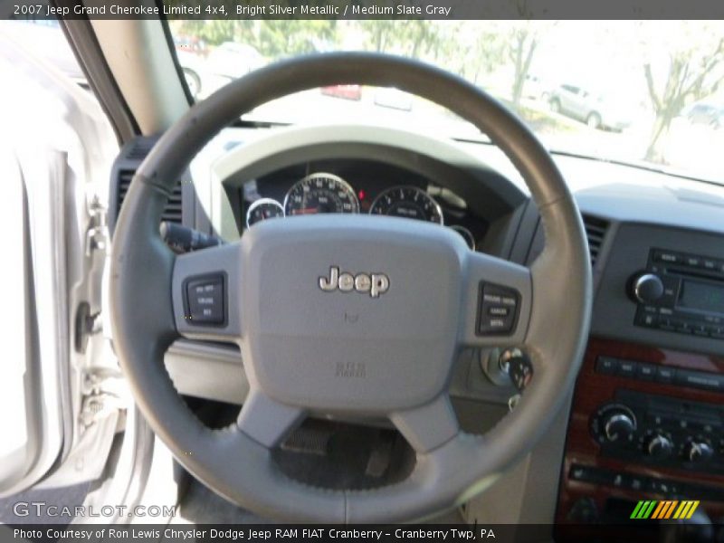 Bright Silver Metallic / Medium Slate Gray 2007 Jeep Grand Cherokee Limited 4x4