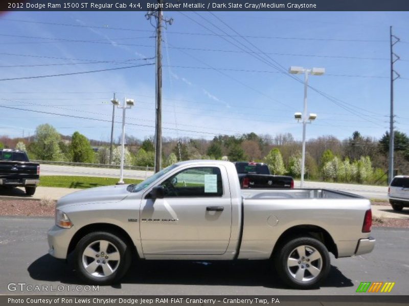 Bright Silver Metallic / Dark Slate Gray/Medium Graystone 2012 Dodge Ram 1500 ST Regular Cab 4x4
