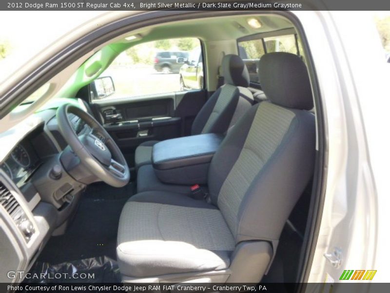 Bright Silver Metallic / Dark Slate Gray/Medium Graystone 2012 Dodge Ram 1500 ST Regular Cab 4x4