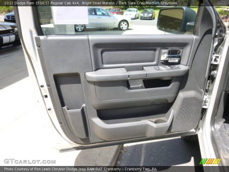 Bright Silver Metallic / Dark Slate Gray/Medium Graystone 2012 Dodge Ram 1500 ST Regular Cab 4x4