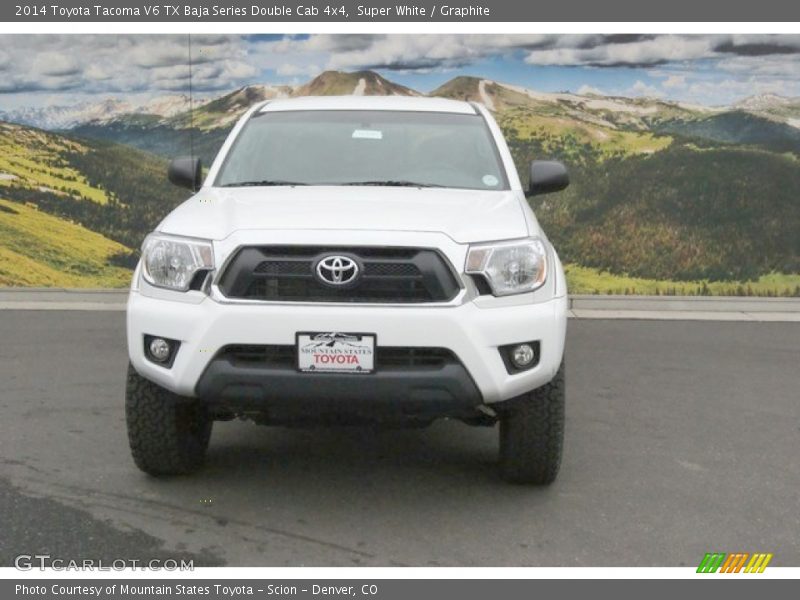 Super White / Graphite 2014 Toyota Tacoma V6 TX Baja Series Double Cab 4x4