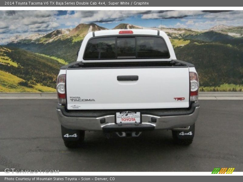 Super White / Graphite 2014 Toyota Tacoma V6 TX Baja Series Double Cab 4x4