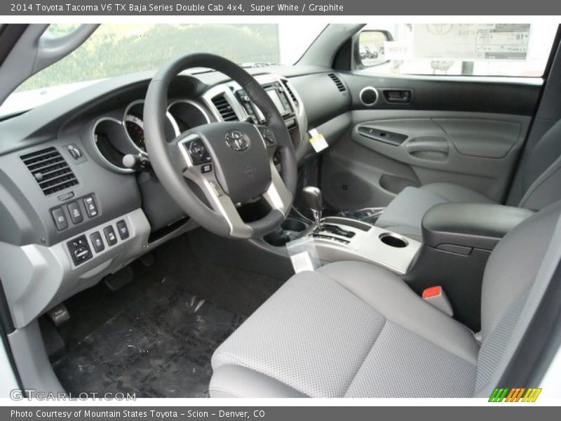 Super White / Graphite 2014 Toyota Tacoma V6 TX Baja Series Double Cab 4x4