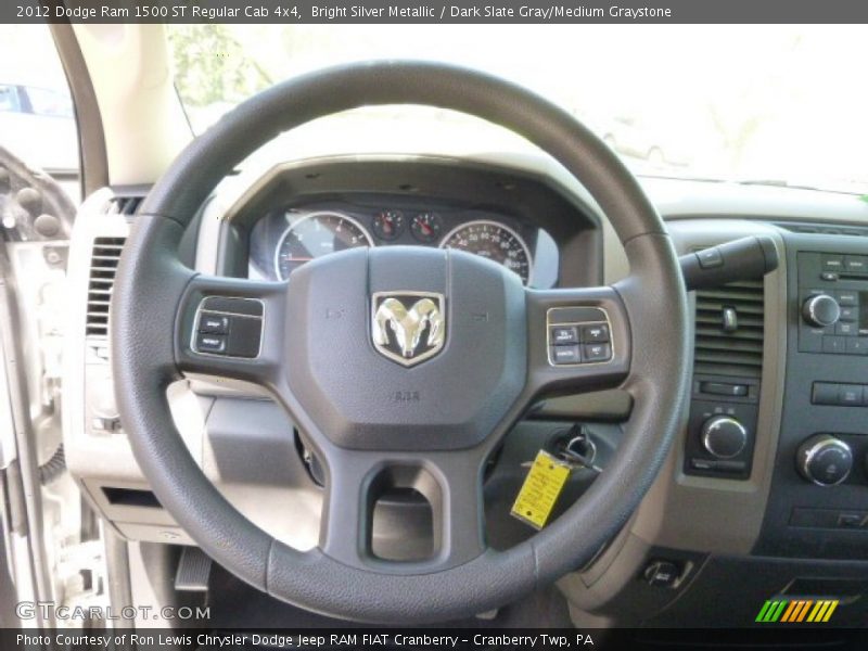 Bright Silver Metallic / Dark Slate Gray/Medium Graystone 2012 Dodge Ram 1500 ST Regular Cab 4x4