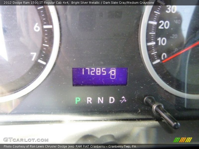 Bright Silver Metallic / Dark Slate Gray/Medium Graystone 2012 Dodge Ram 1500 ST Regular Cab 4x4