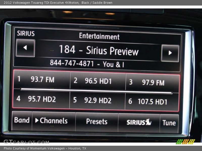 Black / Saddle Brown 2012 Volkswagen Touareg TDI Executive 4XMotion