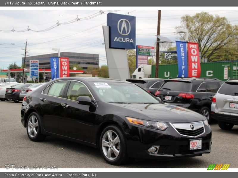 Crystal Black Pearl / Parchment 2012 Acura TSX Sedan