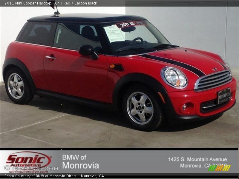 Chili Red / Carbon Black 2011 Mini Cooper Hardtop