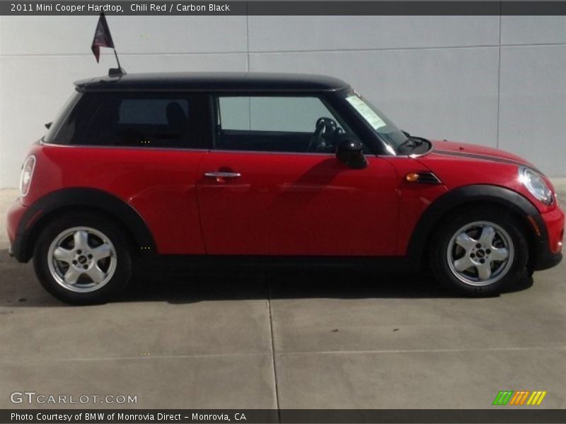 Chili Red / Carbon Black 2011 Mini Cooper Hardtop