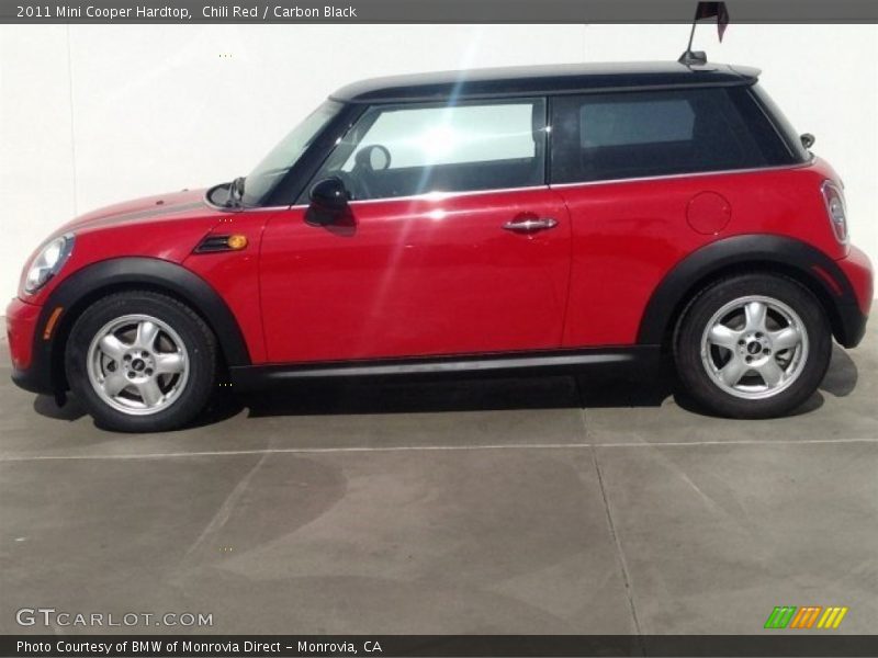 Chili Red / Carbon Black 2011 Mini Cooper Hardtop