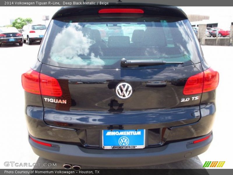 Deep Black Metallic / Beige 2014 Volkswagen Tiguan R-Line
