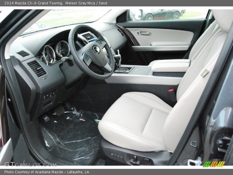 Meteor Gray Mica / Sand 2014 Mazda CX-9 Grand Touring