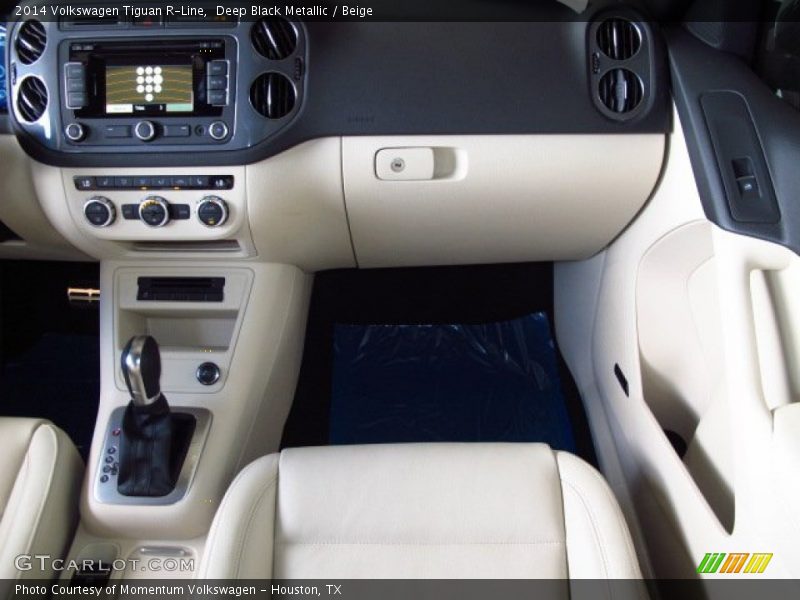 Deep Black Metallic / Beige 2014 Volkswagen Tiguan R-Line