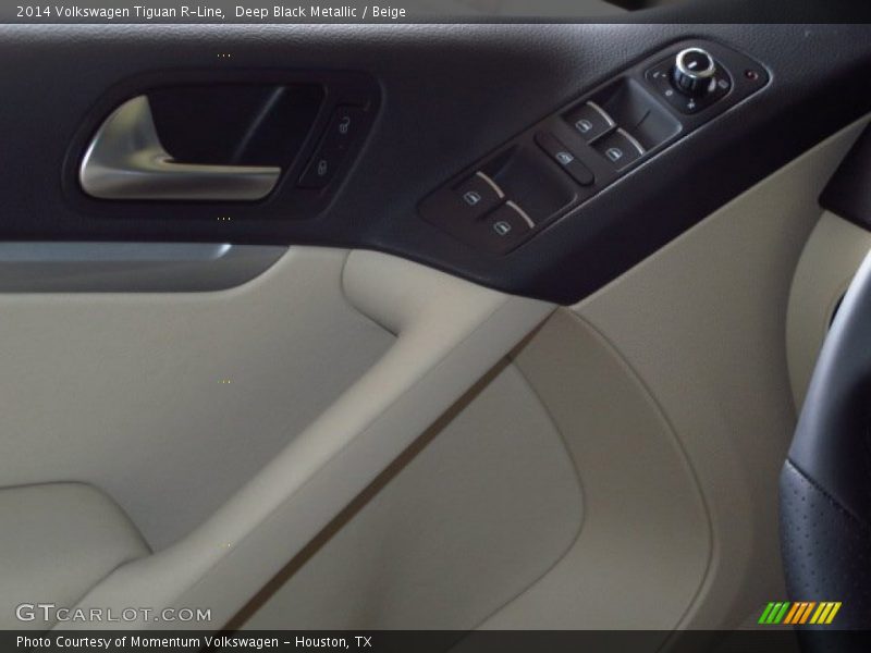 Deep Black Metallic / Beige 2014 Volkswagen Tiguan R-Line