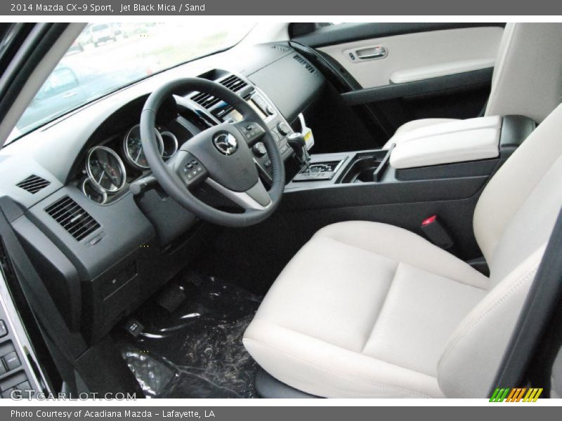 Jet Black Mica / Sand 2014 Mazda CX-9 Sport