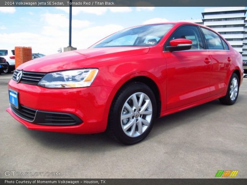 Tornado Red / Titan Black 2014 Volkswagen Jetta SE Sedan