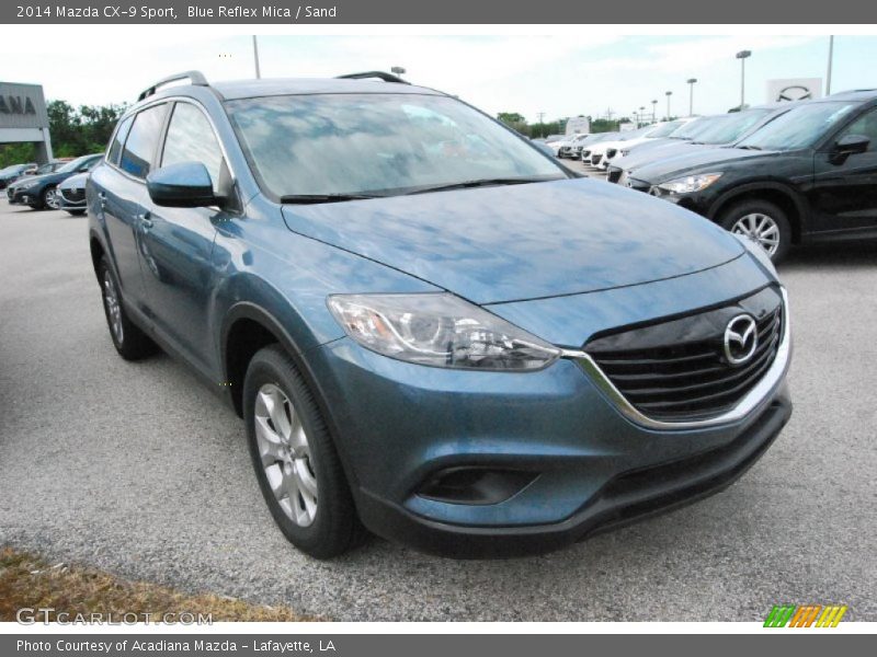 Blue Reflex Mica / Sand 2014 Mazda CX-9 Sport