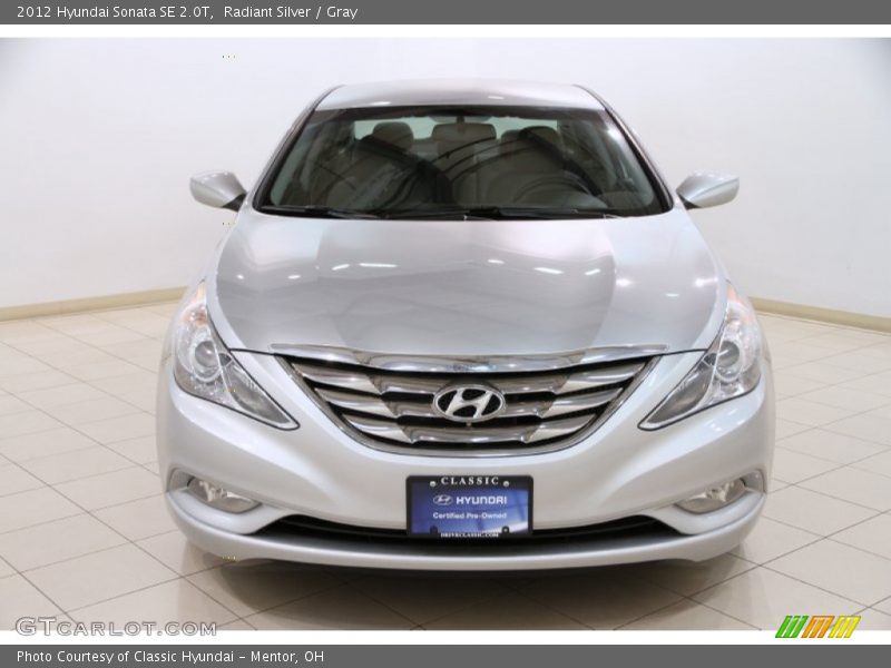 Radiant Silver / Gray 2012 Hyundai Sonata SE 2.0T