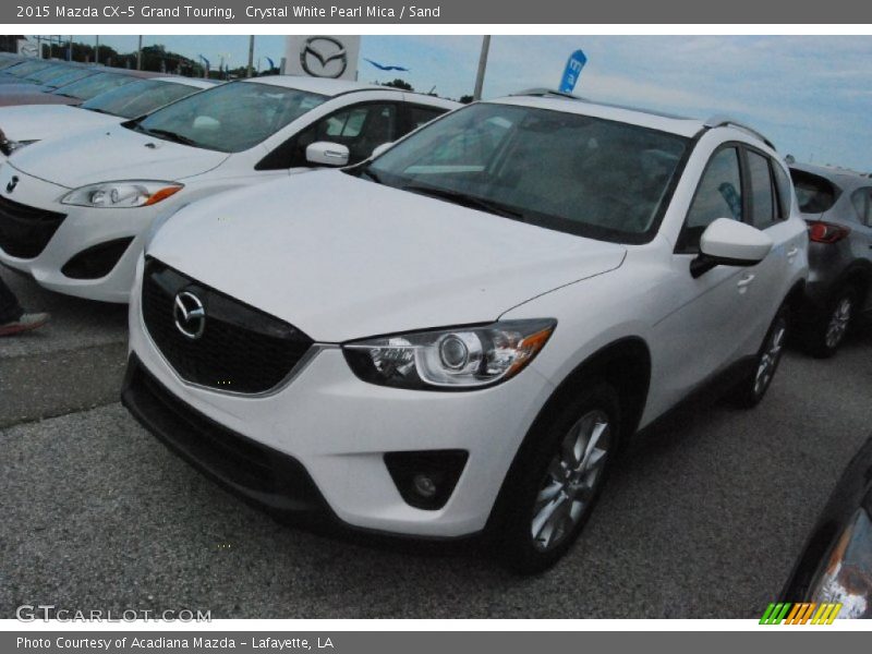 Crystal White Pearl Mica / Sand 2015 Mazda CX-5 Grand Touring