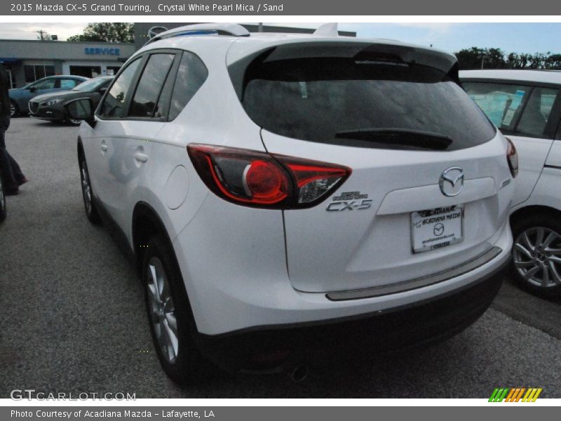 Crystal White Pearl Mica / Sand 2015 Mazda CX-5 Grand Touring