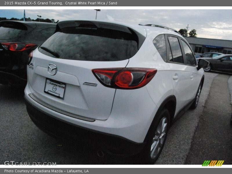 Crystal White Pearl Mica / Sand 2015 Mazda CX-5 Grand Touring