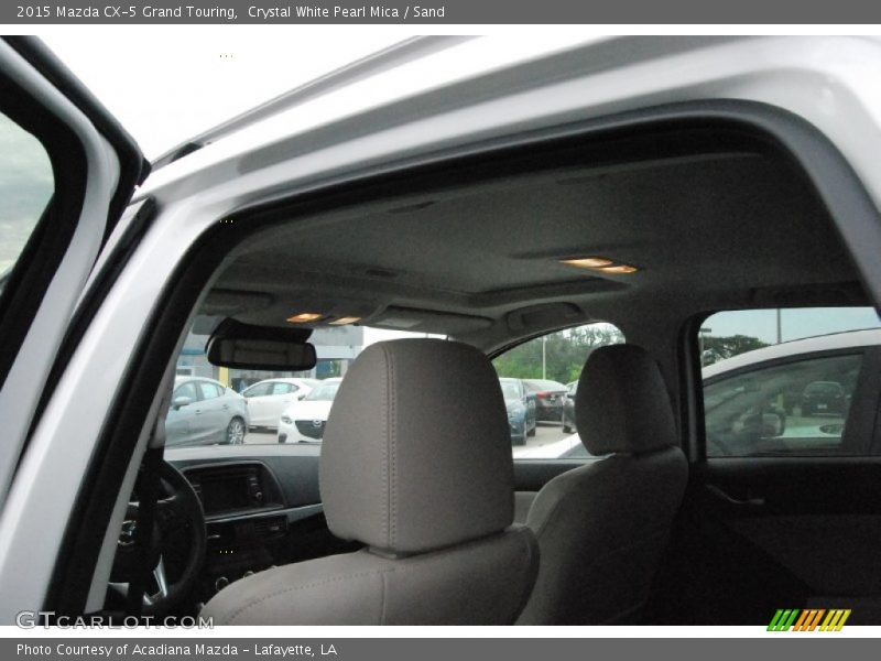 Crystal White Pearl Mica / Sand 2015 Mazda CX-5 Grand Touring