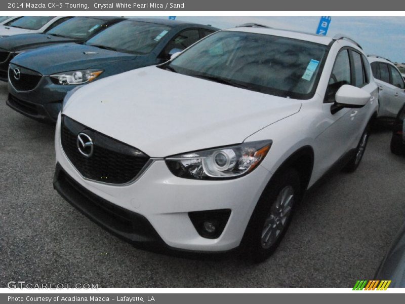 Crystal White Pearl Mica / Sand 2014 Mazda CX-5 Touring