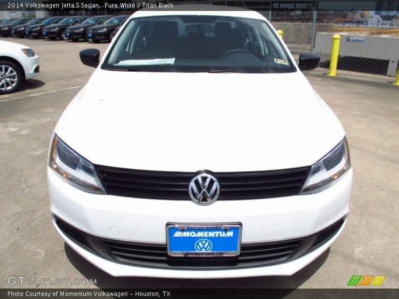 Pure White / Titan Black 2014 Volkswagen Jetta S Sedan