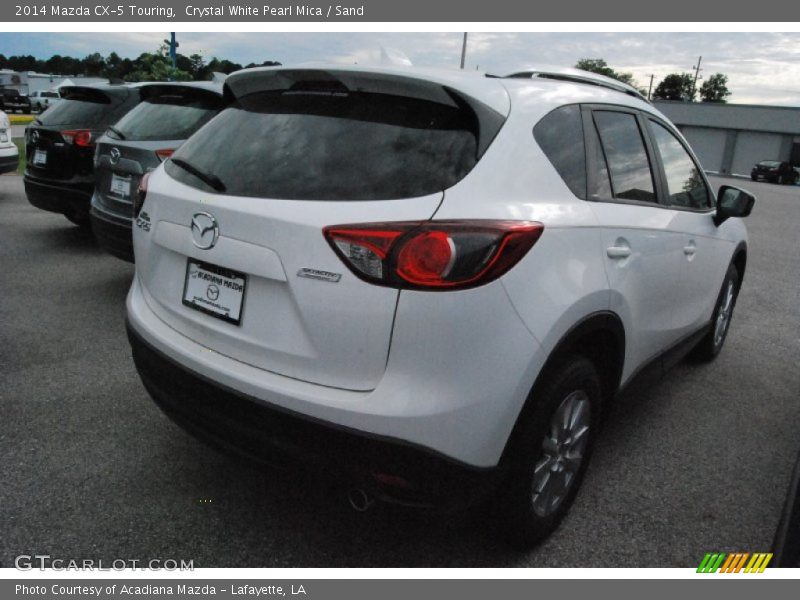 Crystal White Pearl Mica / Sand 2014 Mazda CX-5 Touring