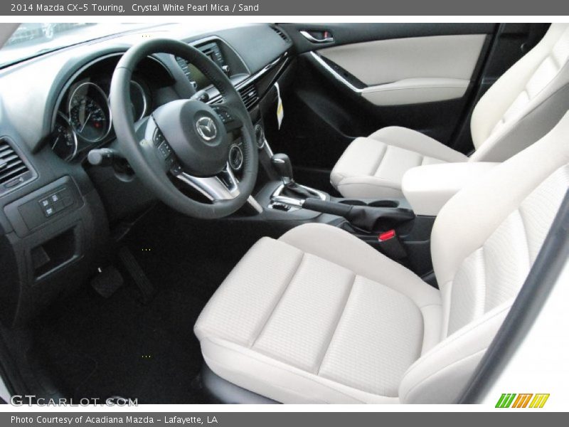 Crystal White Pearl Mica / Sand 2014 Mazda CX-5 Touring